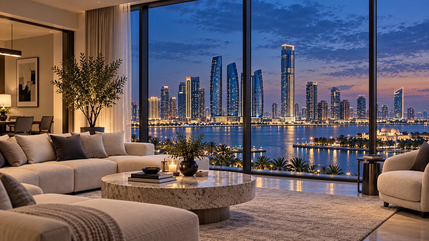 Quiet evening in Abu Dhabi